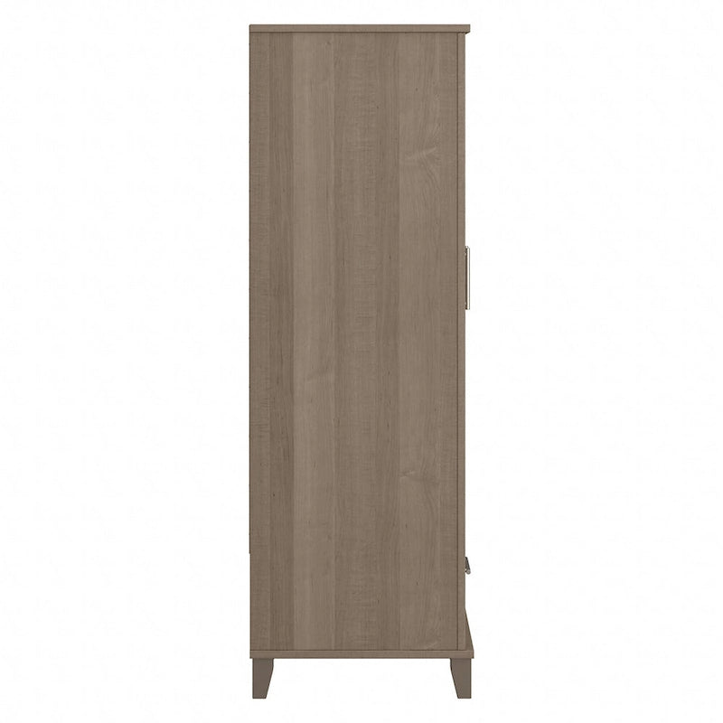 Tall Entryway Cabinet with Doors and Drawer