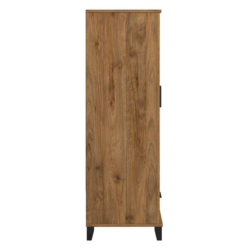Tall Entryway Cabinet with Doors and Drawer