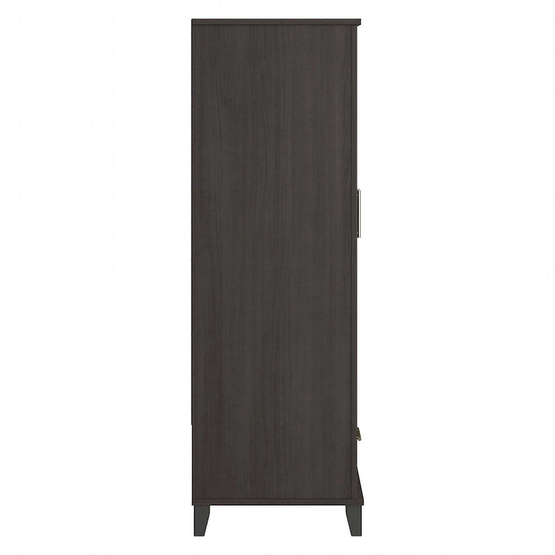 Tall Entryway Cabinet with Doors and Drawer