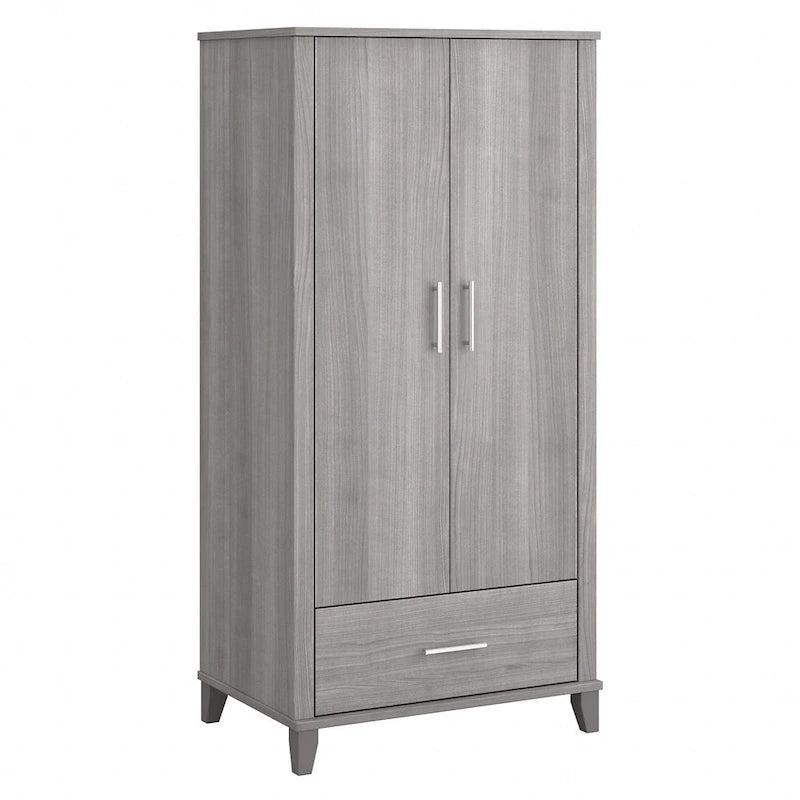Tall Entryway Cabinet with Doors and Drawer