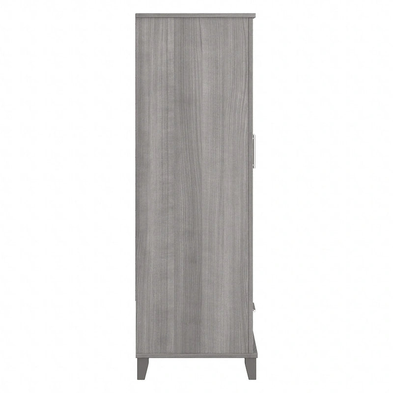Tall Entryway Cabinet with Doors and Drawer