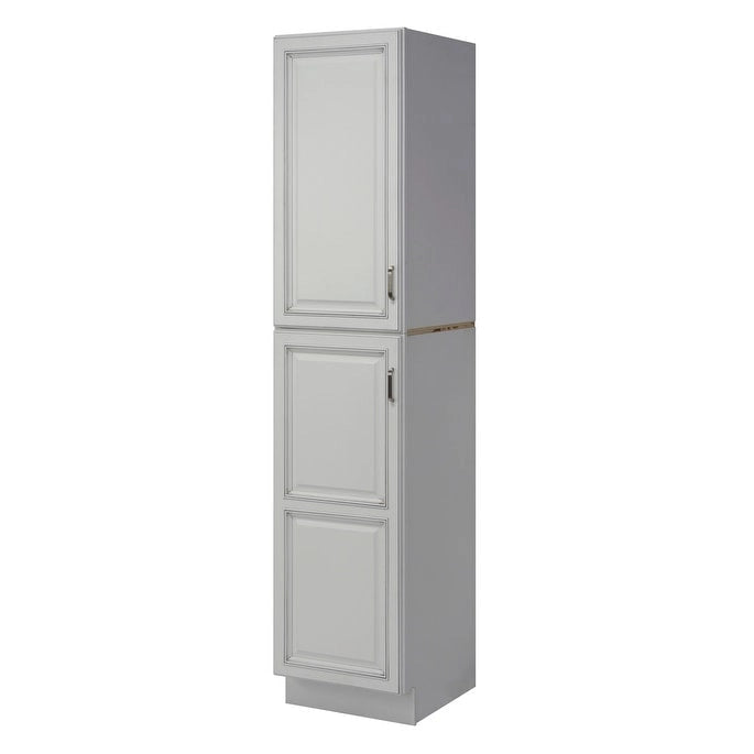 36" Wood Floor Standing Bathroom Linen Tower Top
