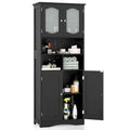 58.5" Tall Bathroom Storage Cabinet Freestanding Linen Cabinet
