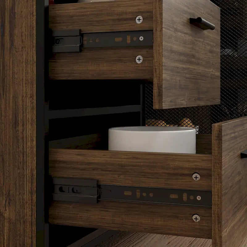 70.9W Kitchen Storage Cabinet with Cupboard & Microwave Stand