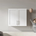 Stackable Storage Cabinet, White