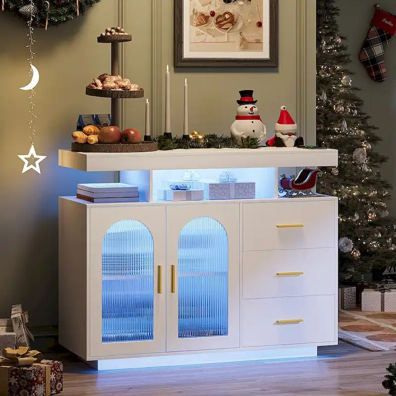 Sideboard with LED Light