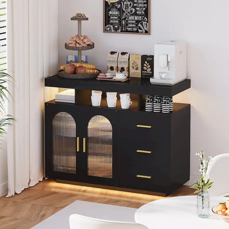 Sideboard with LED Light