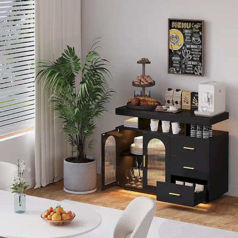 Sideboard with LED Light