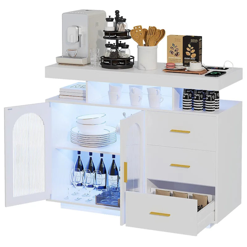 Sideboard with LED Light