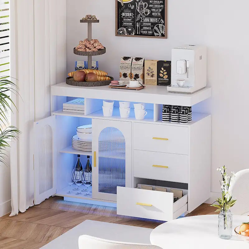 Sideboard with LED Light