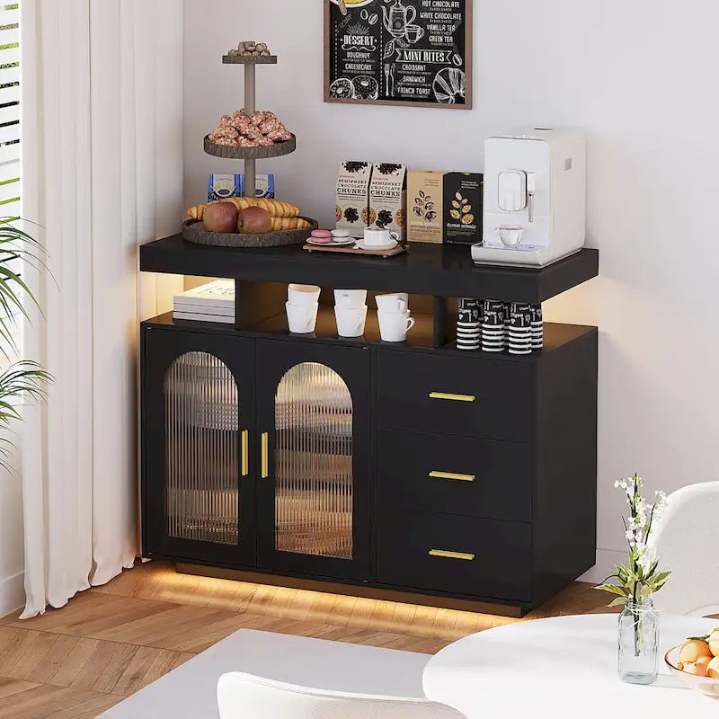 Sideboard with LED Light