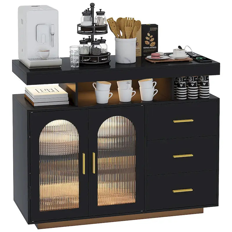 Sideboard with LED Light