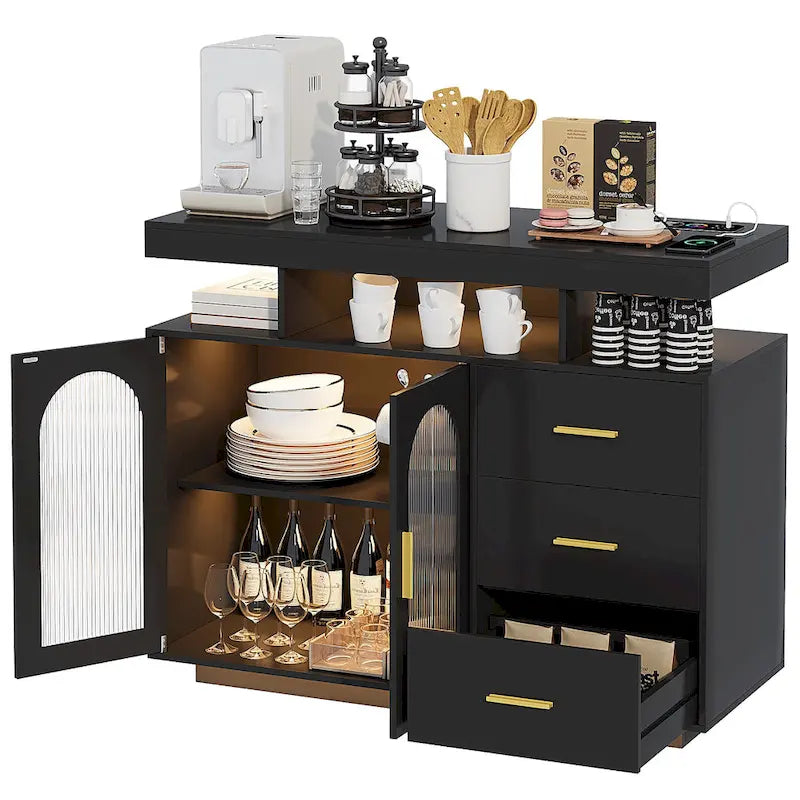 Sideboard with LED Light