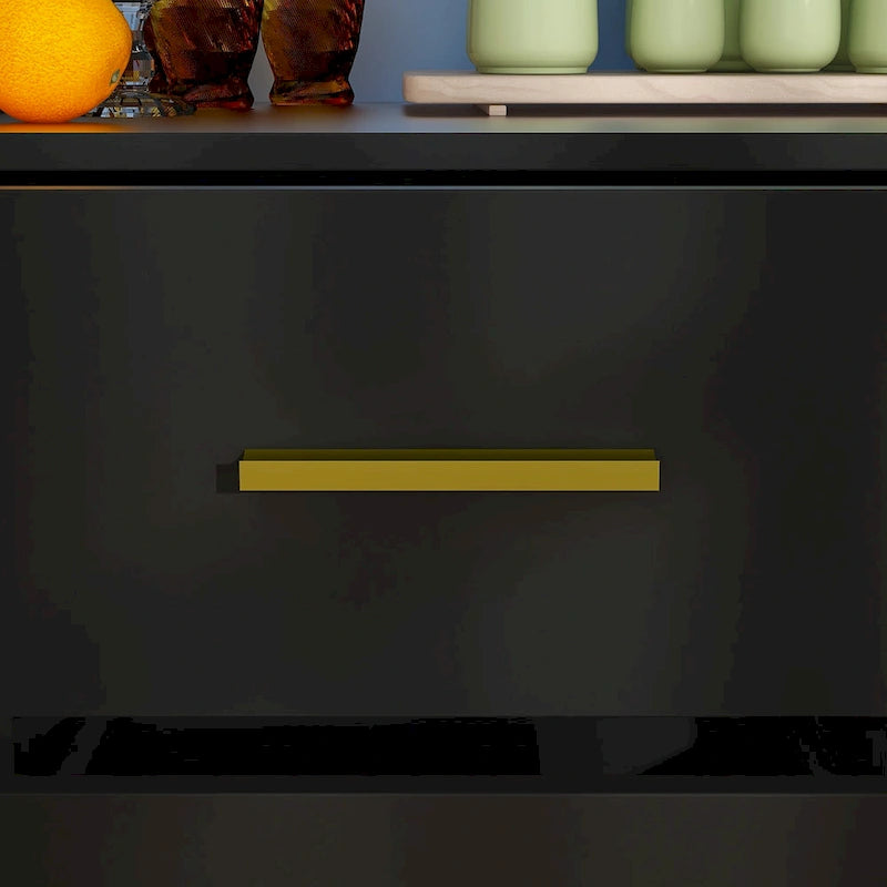 47" Buffet Credenza with Double Doors and 3 Drawers