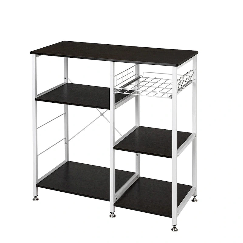 3-Tier Kitchen Baker's Rack Microwave Stand with Storage Shelf