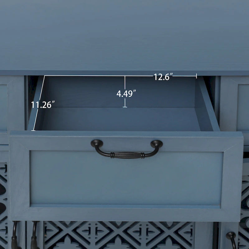 3 Door 3 Drawer Storage Cabinet for Living Room
