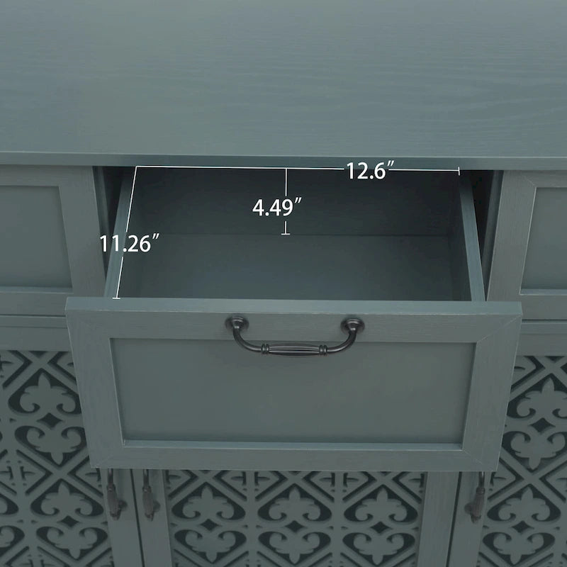 3 Door 3 Drawer Storage Cabinet for Living Room