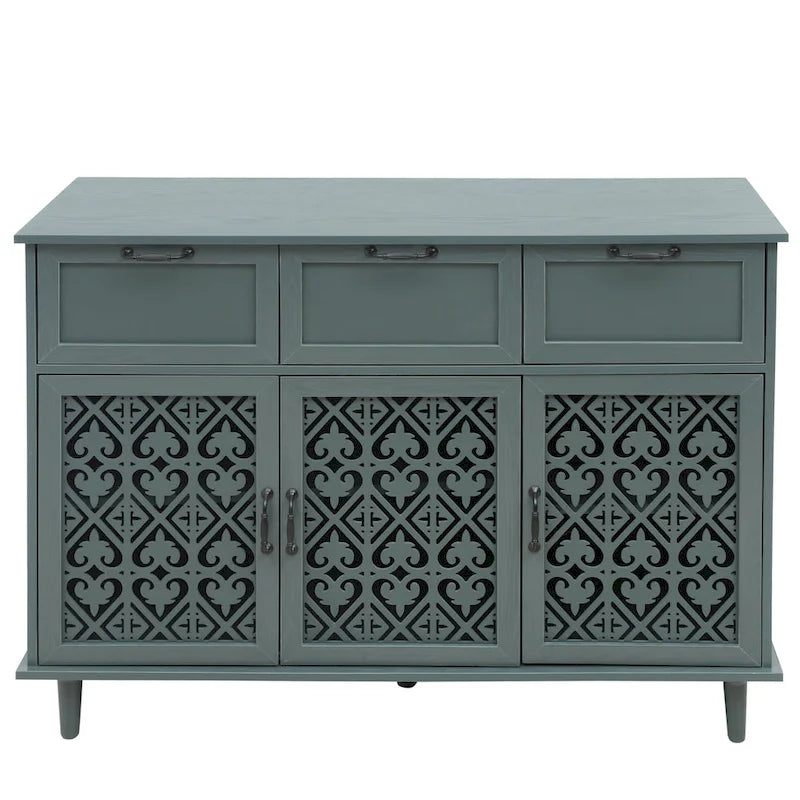 3 Door 3 Drawer Storage Cabinet for Living Room
