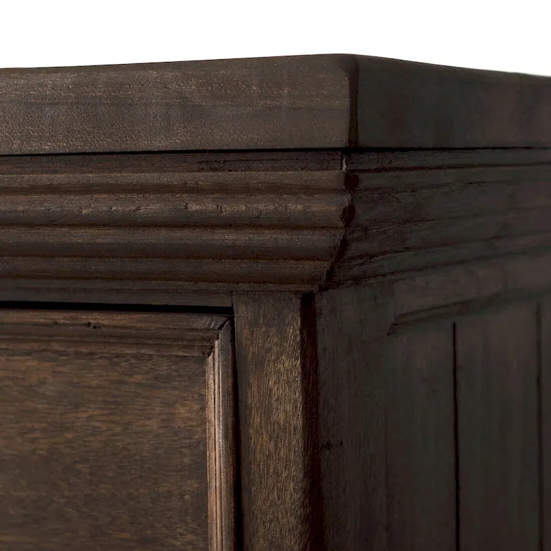 Handmade Reclaimed Barn Wood & Forged Iron Wine Floor Cabinet - 40" Height