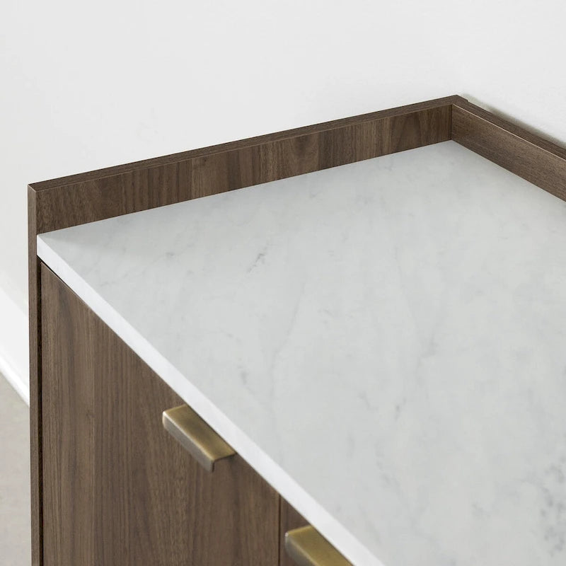 Two-Door Storage Cabinet with Adjustable Shelf
