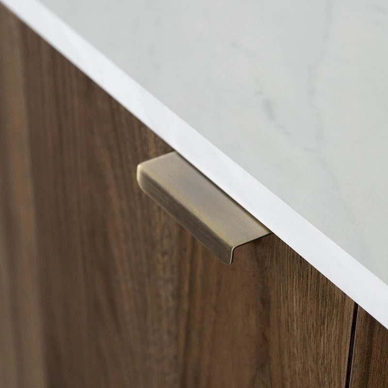 Two-Door Storage Cabinet with Adjustable Shelf