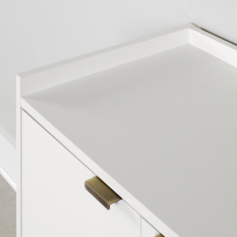 Two-Door Storage Cabinet with Adjustable Shelf