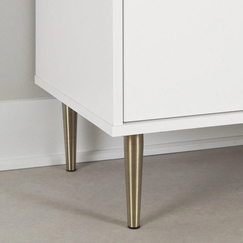 Two-Door Storage Cabinet with Adjustable Shelf