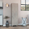 Double Door Cleaning Cabinet with Four Legs and Five Shelves