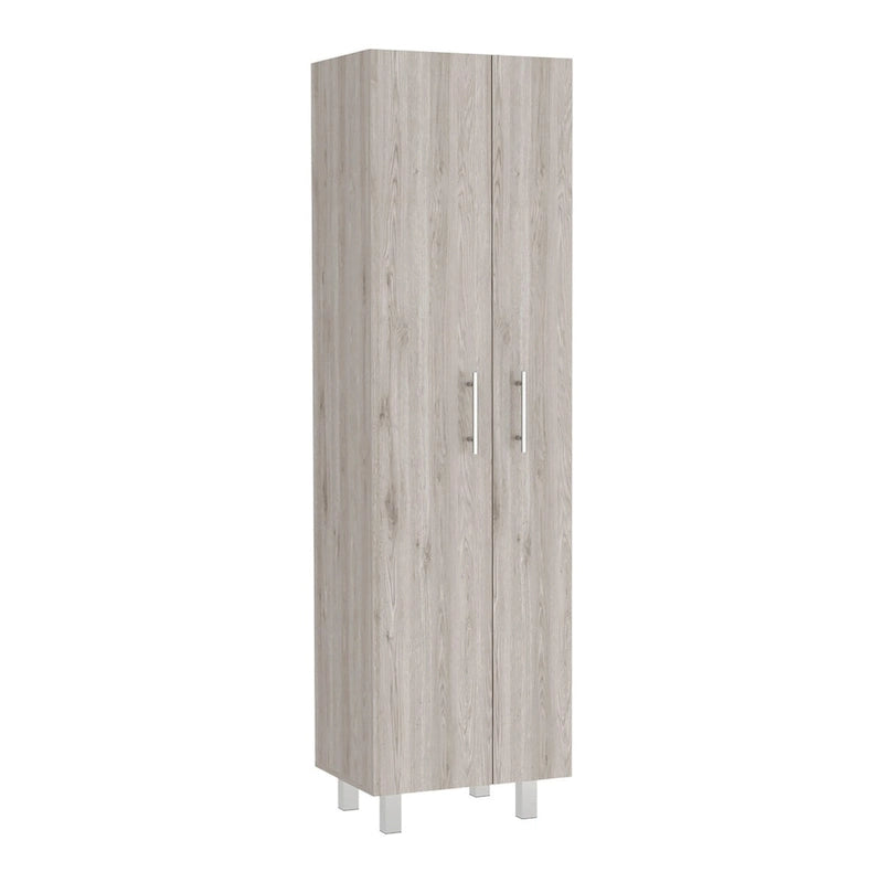 Double Door Cleaning Cabinet with Four Legs and Five Shelves