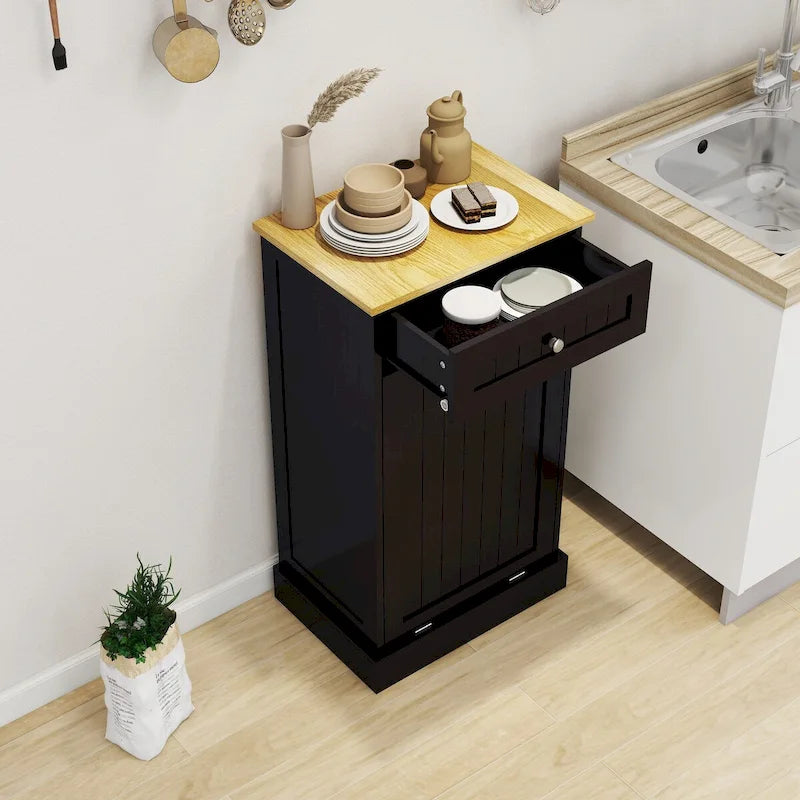 Kitchen Trash Cabinet