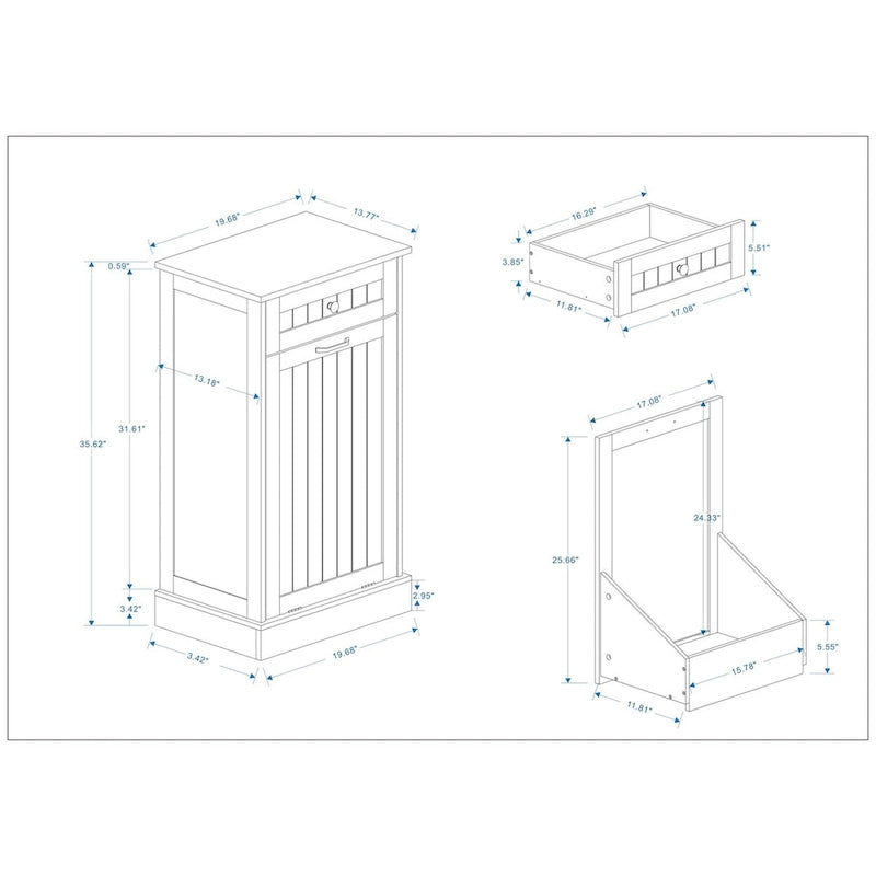 Kitchen Trash Cabinet