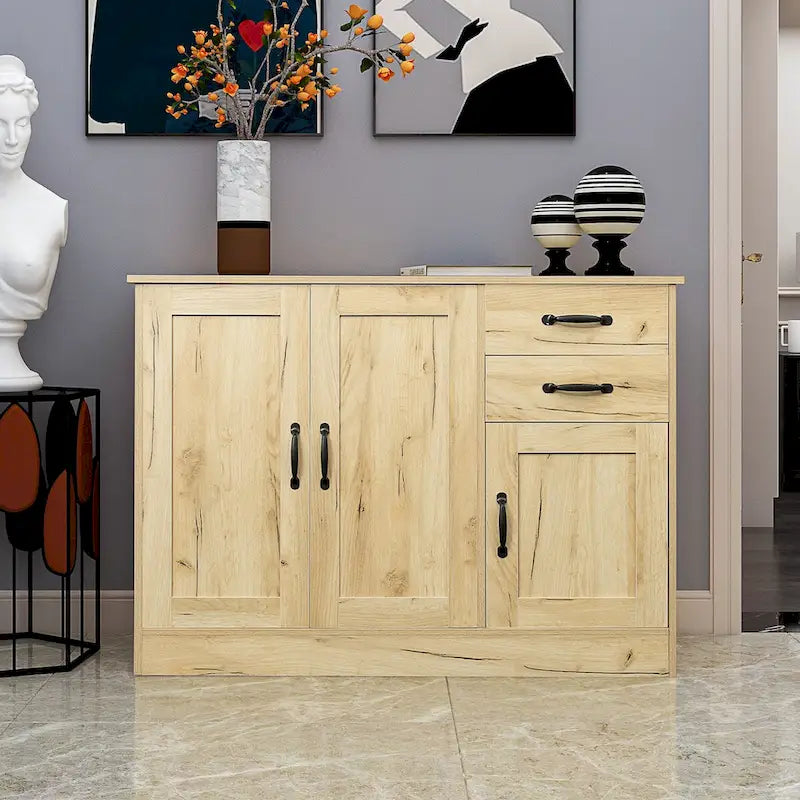 Buffet Cabinet with 2 Adjustable Shelves