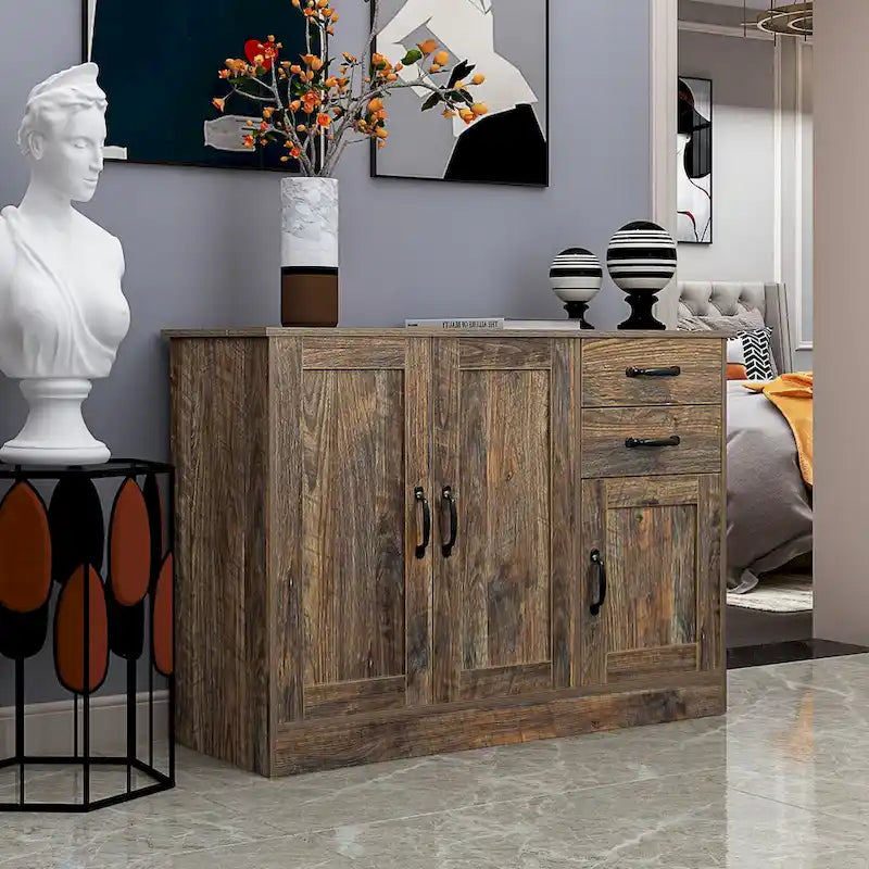 Buffet Cabinet with 2 Adjustable Shelves