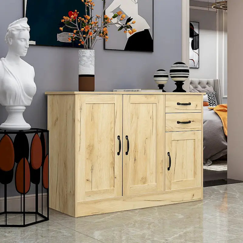 Buffet Cabinet with 2 Adjustable Shelves