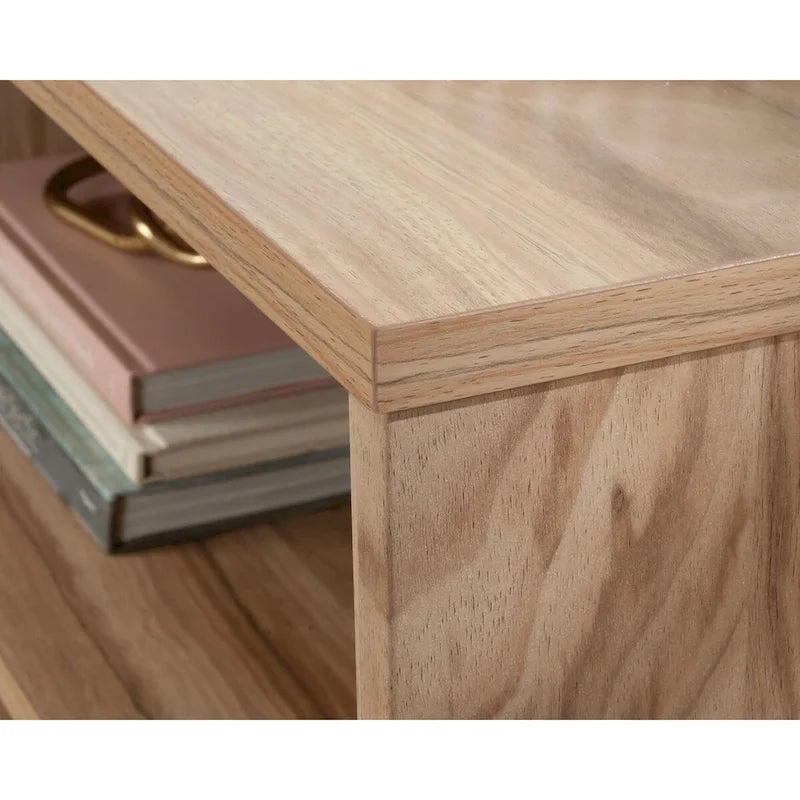 File Credenza with Drawers and Open Shelving