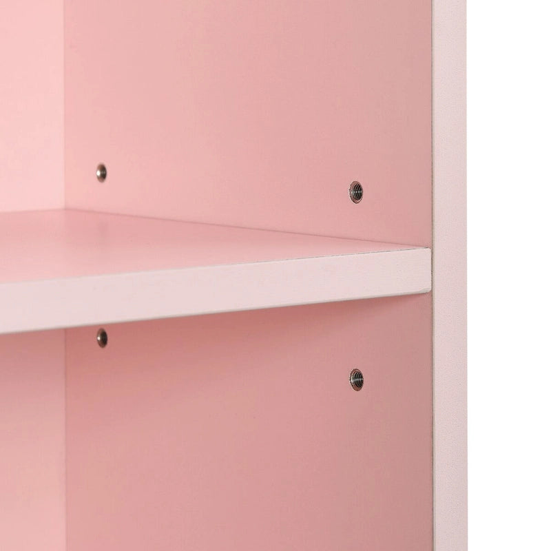8-Tier Media Tower Rack with Adjustable Shelves, Tall Narrow Bookcase Display Bookshelf