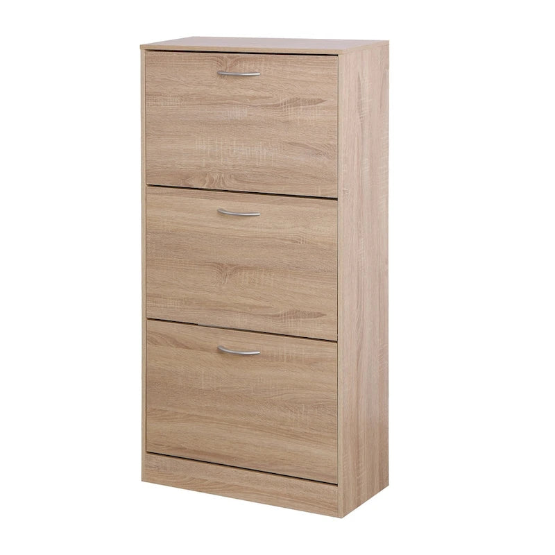 3-Drawer Shoe Storage Cabinet, 3-Tier Shoe Rack Organizer for Entryway
