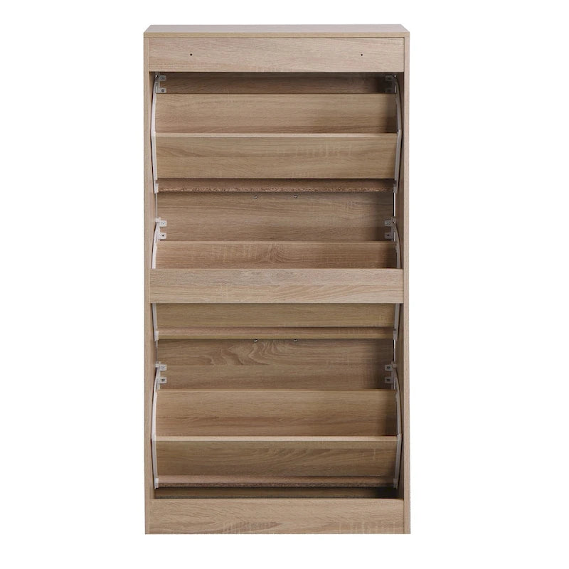3-Drawer Shoe Storage Cabinet, 3-Tier Shoe Rack Organizer for Entryway