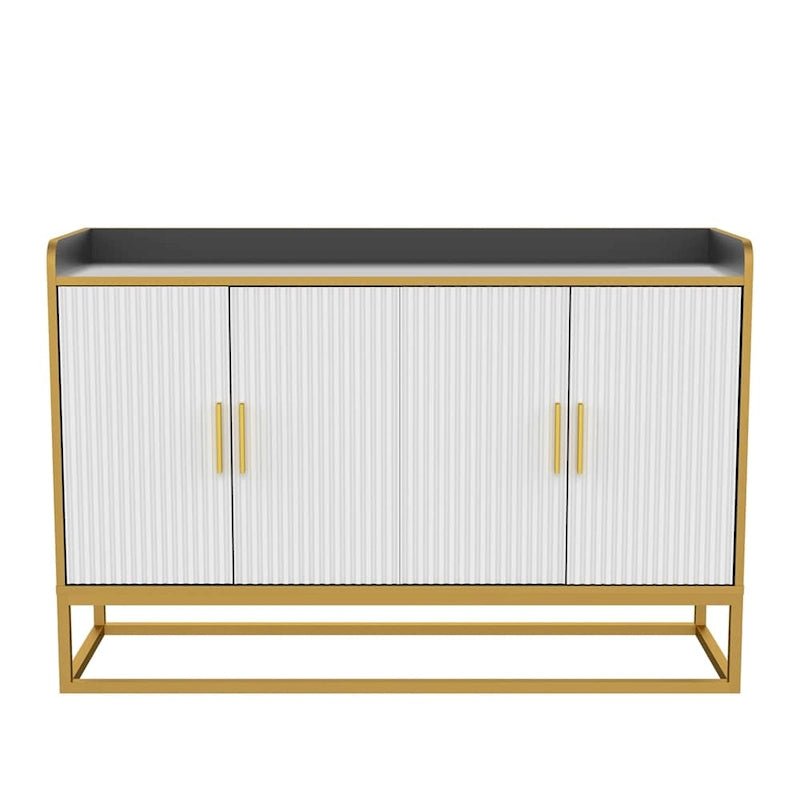 Modern Kitchen Buffet Storage Cabinet with Metal Legs