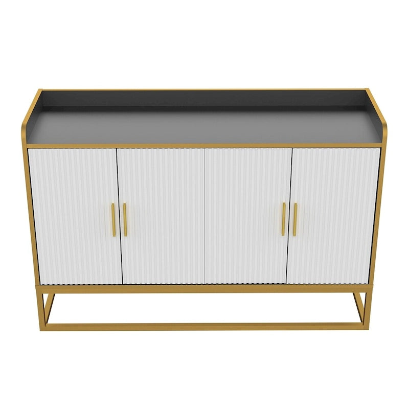 Modern Kitchen Buffet Storage Cabinet with Metal Legs