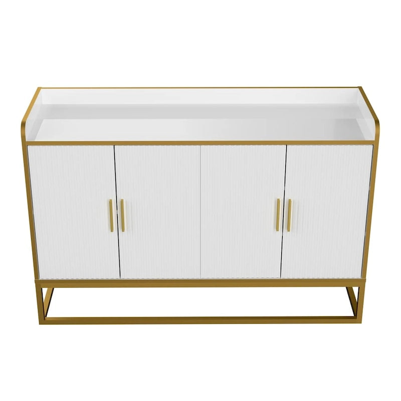 Modern Kitchen Buffet Storage Cabinet with Metal Legs