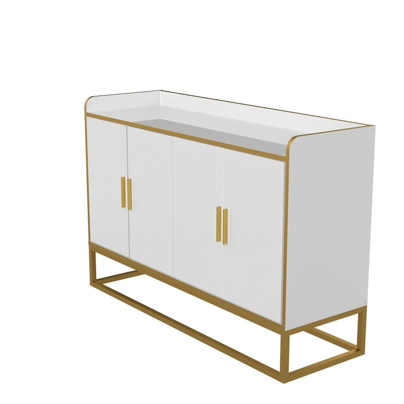 Modern Kitchen Buffet Storage Cabinet with Metal Legs