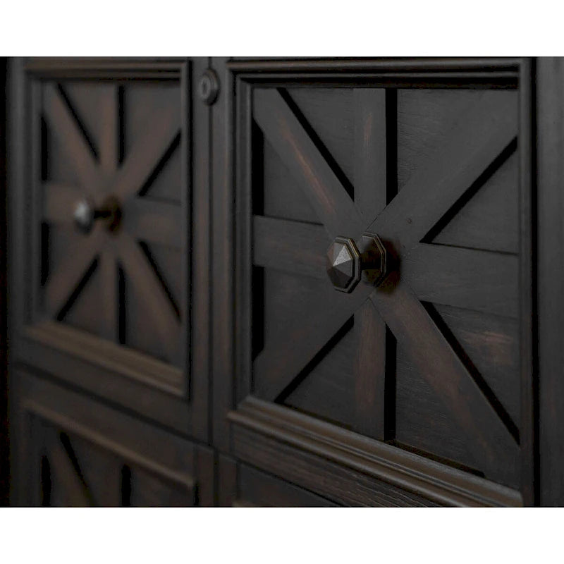 Wood Lateral File Cabinet with Storage Drawer, Fully Assembled, Dark Brown