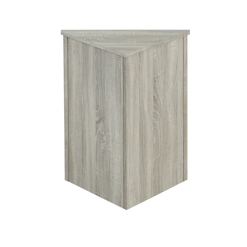 Triangle Corner Storage Cabinet with Adjustable Shelves - 17.2" x 17.2" x 31.5"
