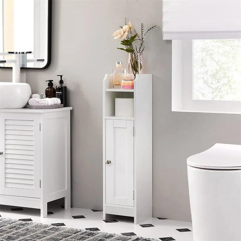 Slim Bathroom Storage Floor Cabinet