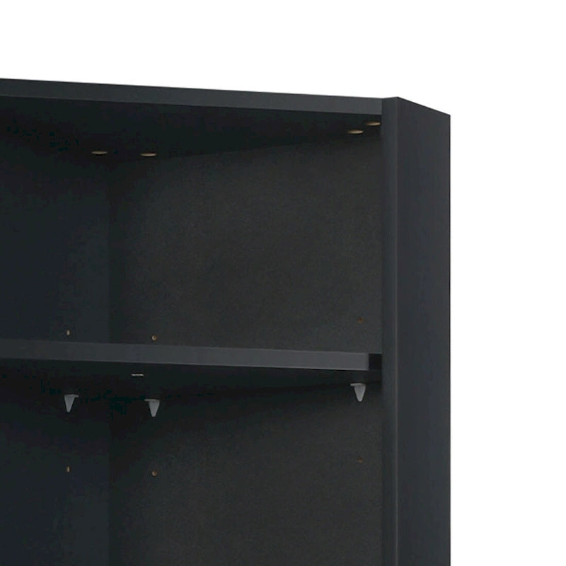 Modern Wooden Corner Tall Bathroom Storage Cabinet with Metal Handles