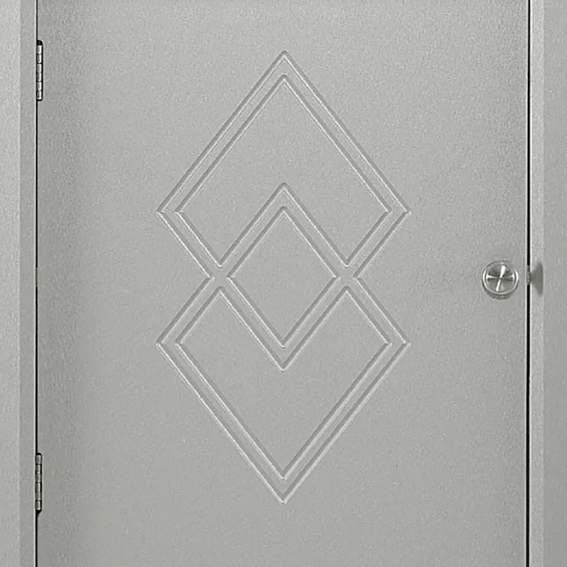 Modern Wooden Corner Tall Bathroom Storage Cabinet with Metal Handles