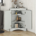 Triangle Corner Storage Cabinet with Adjustable Shelves
