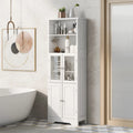 Tall Storage Cabinet with Shelves and Doors
