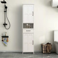 Narrow Slim Floor Standing Storage Cabinet with Double Door